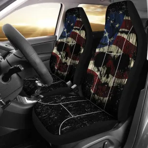 Shredded Skull Car Seat Cover