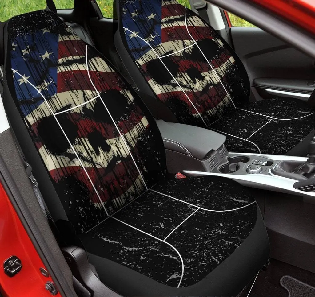 Shredded Skull Car Seat Cover