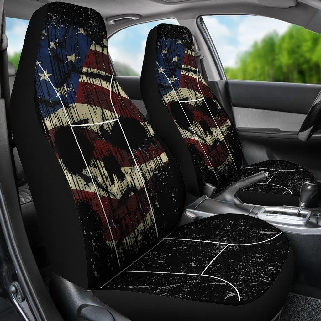 Shredded Skull Car Seat Cover