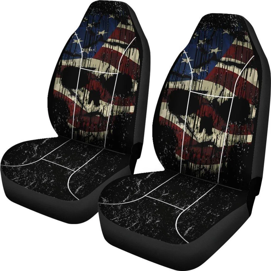Shredded Skull Car Seat Cover