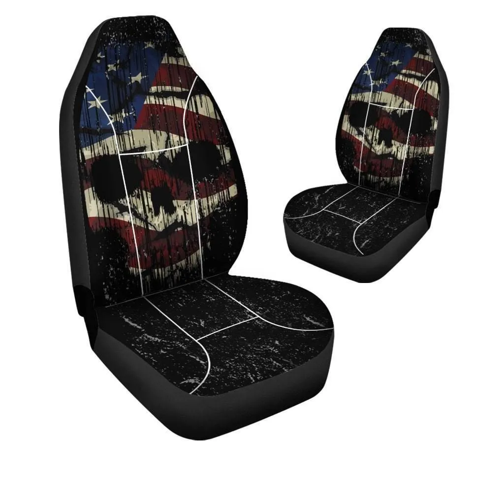 Shredded Skull Car Seat Cover