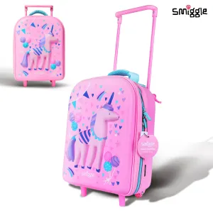 Smiggle Glide Teeny Tiny Hardtop Trolley Bag Pink, 3Y 