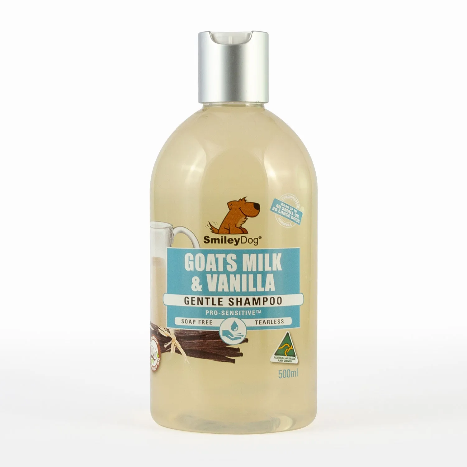 Smiley Dog - Goats Milk & Vanilla Pro Sensitive Shampoo (500ml)