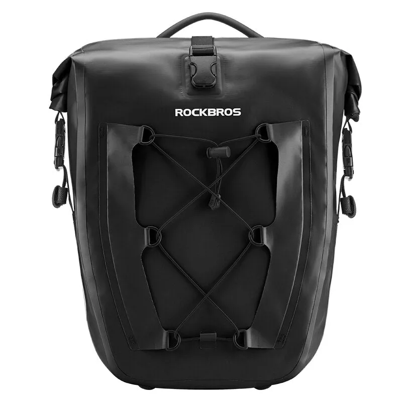 Waterproof Bike Bag 25L Travel Cycling Bag Basket Bicycle Rear Rack Tail Seat Bicycle Bags
