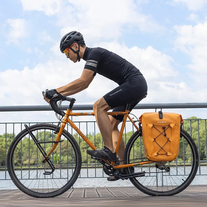 Waterproof Bike Bag 25L Travel Cycling Bag Basket Bicycle Rear Rack Tail Seat Bicycle Bags